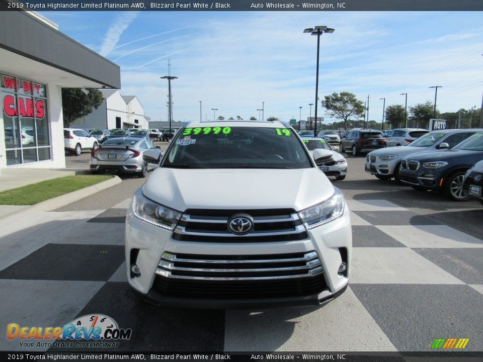 2019 Toyota Highlander Limited Platinum AWD Blizzard Pearl White / Black Photo #2