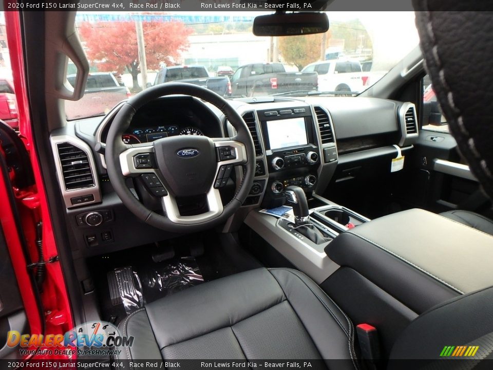 Black Interior - 2020 Ford F150 Lariat SuperCrew 4x4 Photo #15