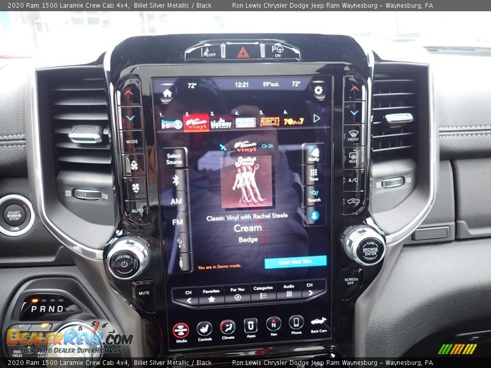 2020 Ram 1500 Laramie Crew Cab 4x4 Billet Silver Metallic / Black Photo #18