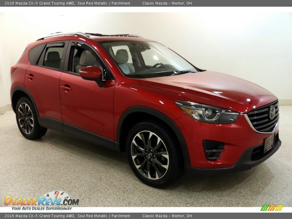 2016 Mazda CX-5 Grand Touring AWD Soul Red Metallic / Parchment Photo #1