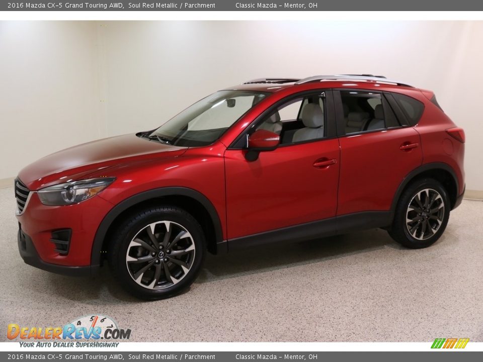 2016 Mazda CX-5 Grand Touring AWD Soul Red Metallic / Parchment Photo #3