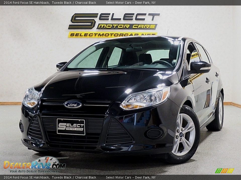 2014 Ford Focus SE Hatchback Tuxedo Black / Charcoal Black Photo #1
