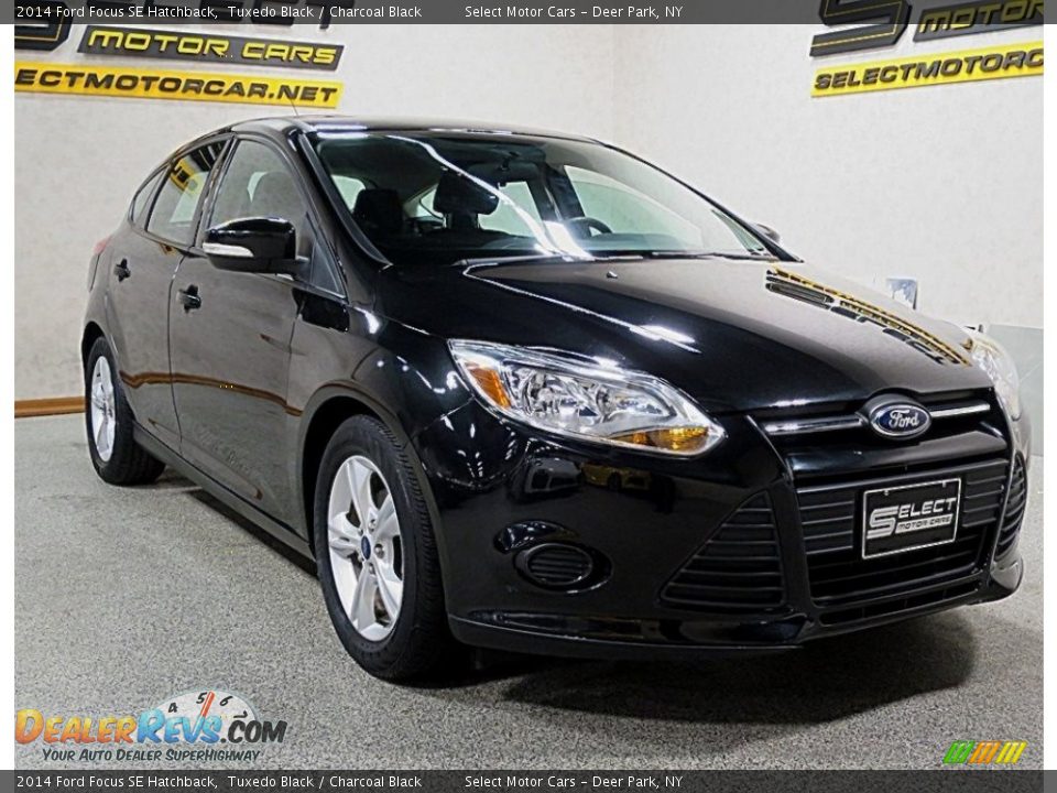 2014 Ford Focus SE Hatchback Tuxedo Black / Charcoal Black Photo #3