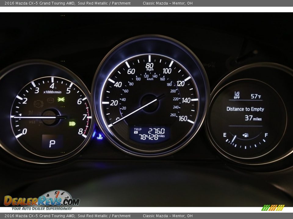 2016 Mazda CX-5 Grand Touring AWD Soul Red Metallic / Parchment Photo #8