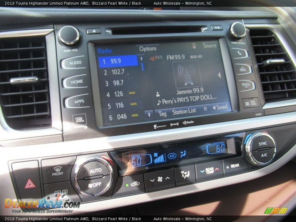 2019 Toyota Highlander Limited Platinum AWD Blizzard Pearl White / Black Photo #17