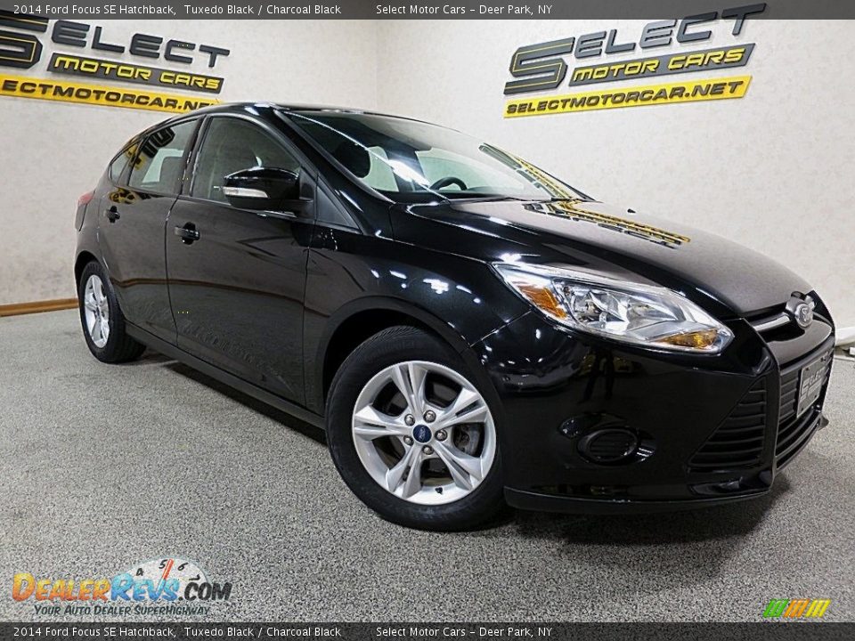 2014 Ford Focus SE Hatchback Tuxedo Black / Charcoal Black Photo #10