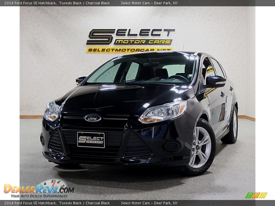 2014 Ford Focus SE Hatchback Tuxedo Black / Charcoal Black Photo #11