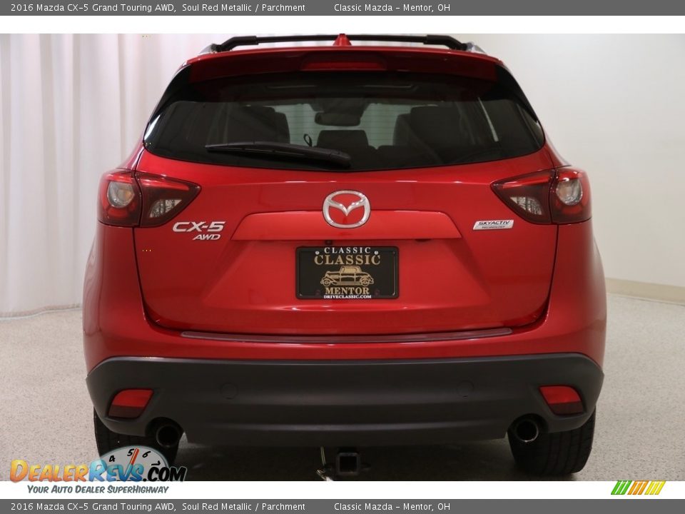 2016 Mazda CX-5 Grand Touring AWD Soul Red Metallic / Parchment Photo #18