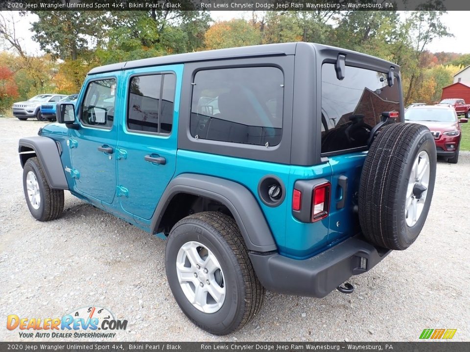 2020 Jeep Wrangler Unlimited Sport 4x4 Bikini Pearl / Black Photo #3