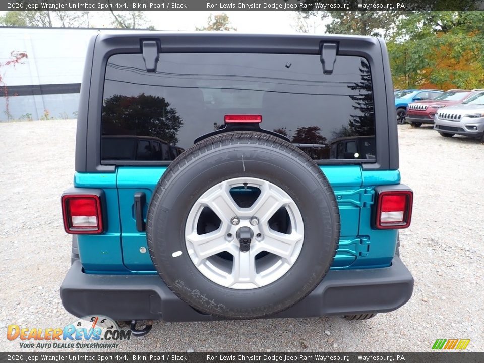 2020 Jeep Wrangler Unlimited Sport 4x4 Bikini Pearl / Black Photo #4