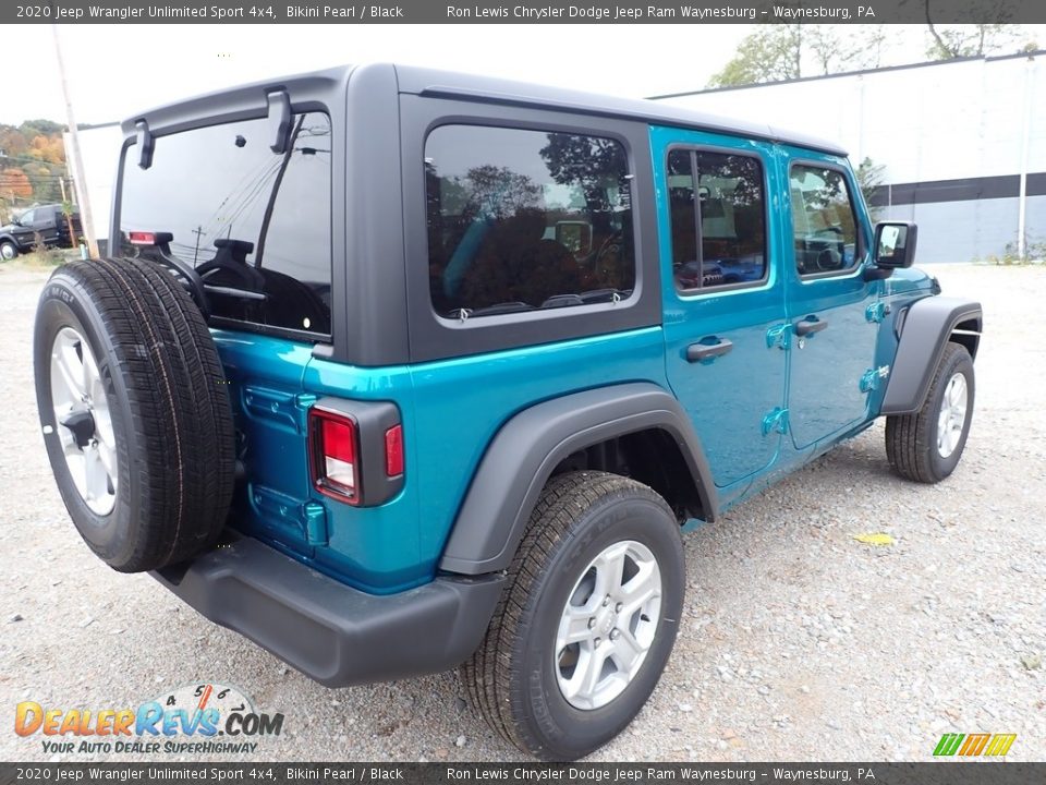 2020 Jeep Wrangler Unlimited Sport 4x4 Bikini Pearl / Black Photo #5