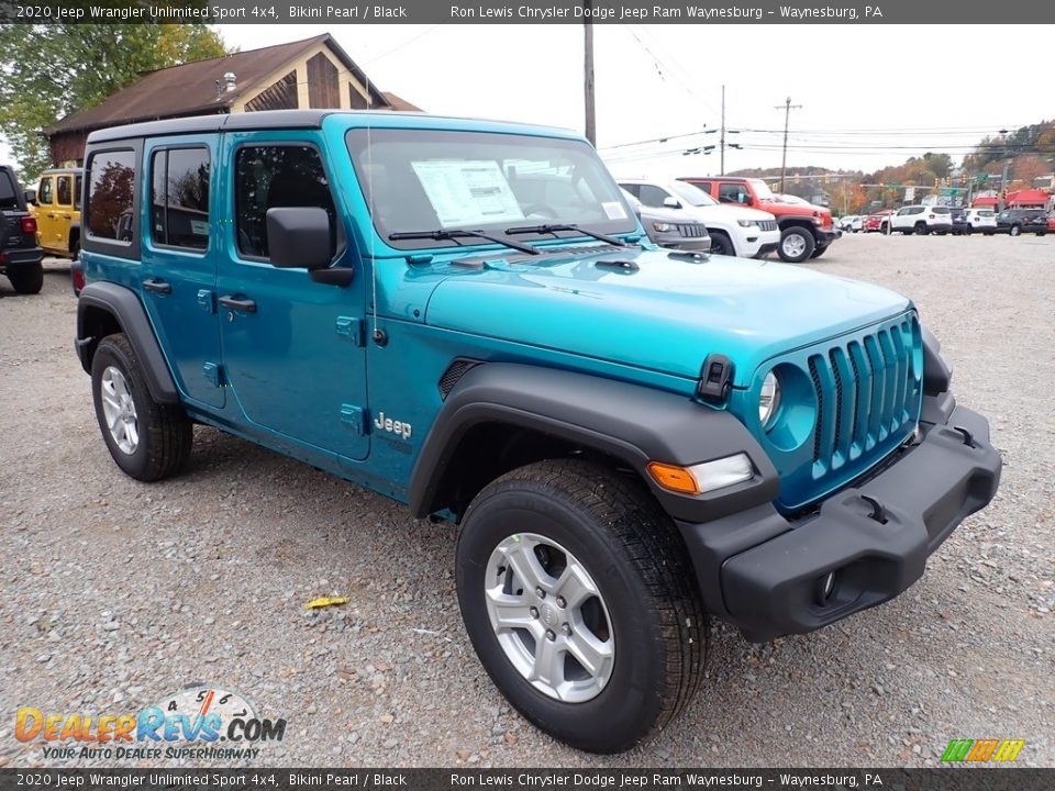 2020 Jeep Wrangler Unlimited Sport 4x4 Bikini Pearl / Black Photo #7