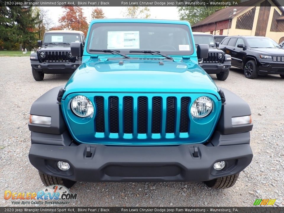 2020 Jeep Wrangler Unlimited Sport 4x4 Bikini Pearl / Black Photo #8