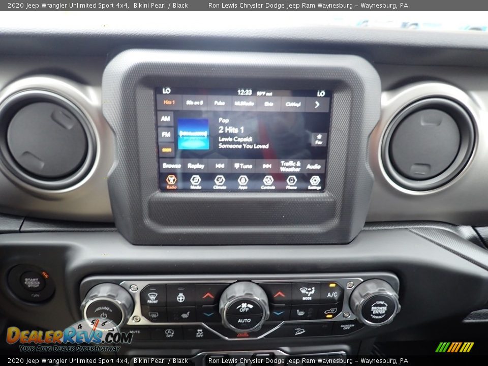 2020 Jeep Wrangler Unlimited Sport 4x4 Bikini Pearl / Black Photo #16