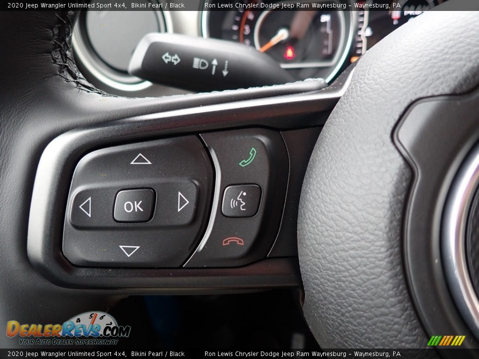 2020 Jeep Wrangler Unlimited Sport 4x4 Bikini Pearl / Black Photo #20