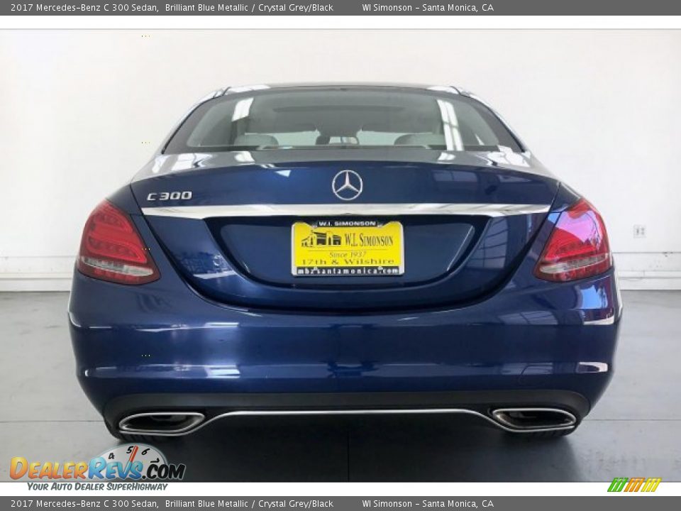 2017 Mercedes-Benz C 300 Sedan Brilliant Blue Metallic / Crystal Grey/Black Photo #3