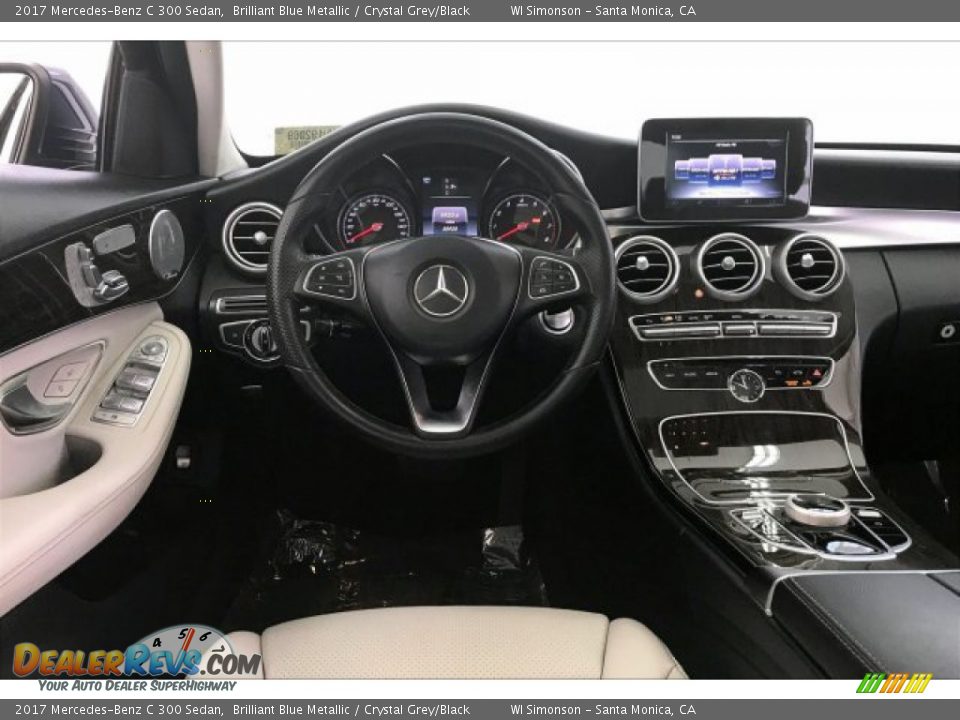 2017 Mercedes-Benz C 300 Sedan Brilliant Blue Metallic / Crystal Grey/Black Photo #4
