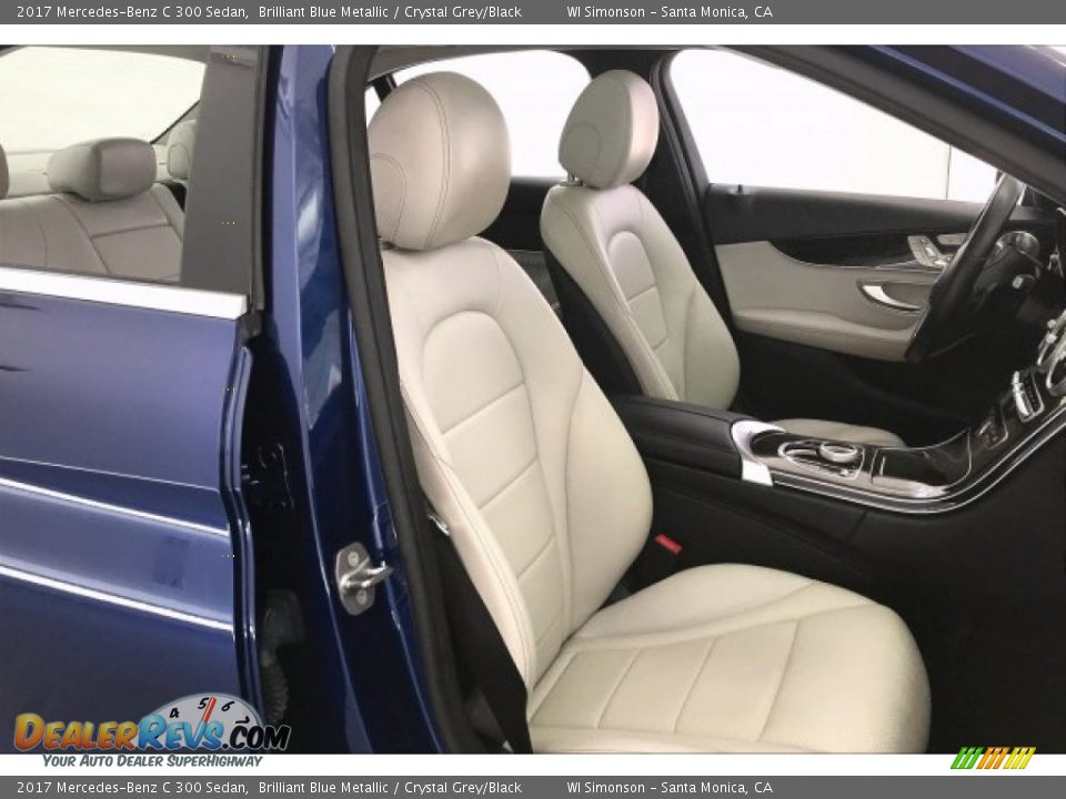 2017 Mercedes-Benz C 300 Sedan Brilliant Blue Metallic / Crystal Grey/Black Photo #6