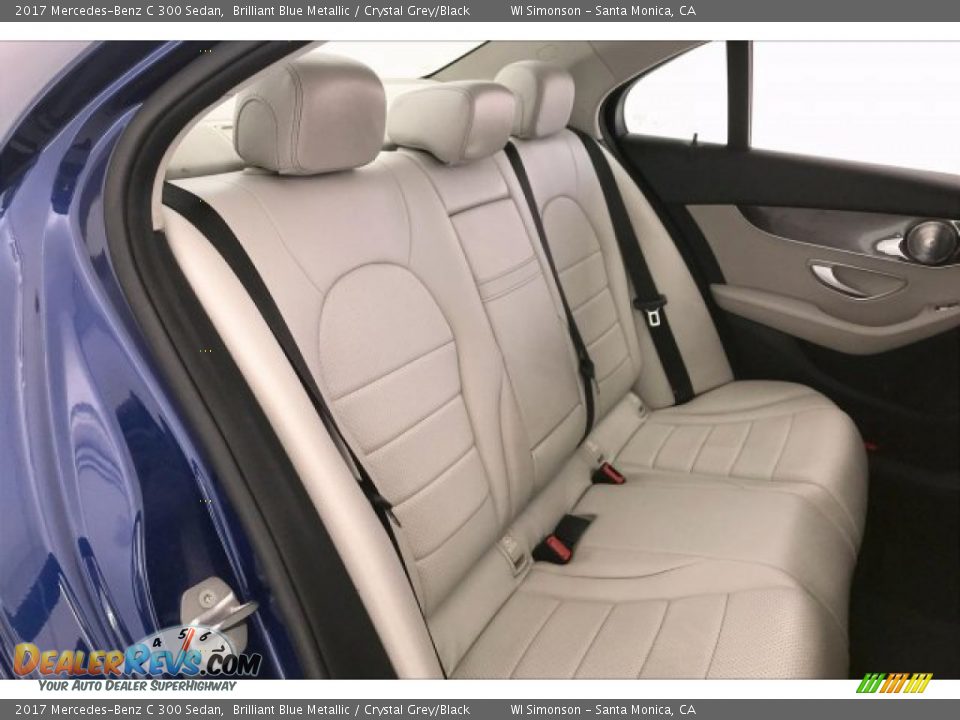 2017 Mercedes-Benz C 300 Sedan Brilliant Blue Metallic / Crystal Grey/Black Photo #13