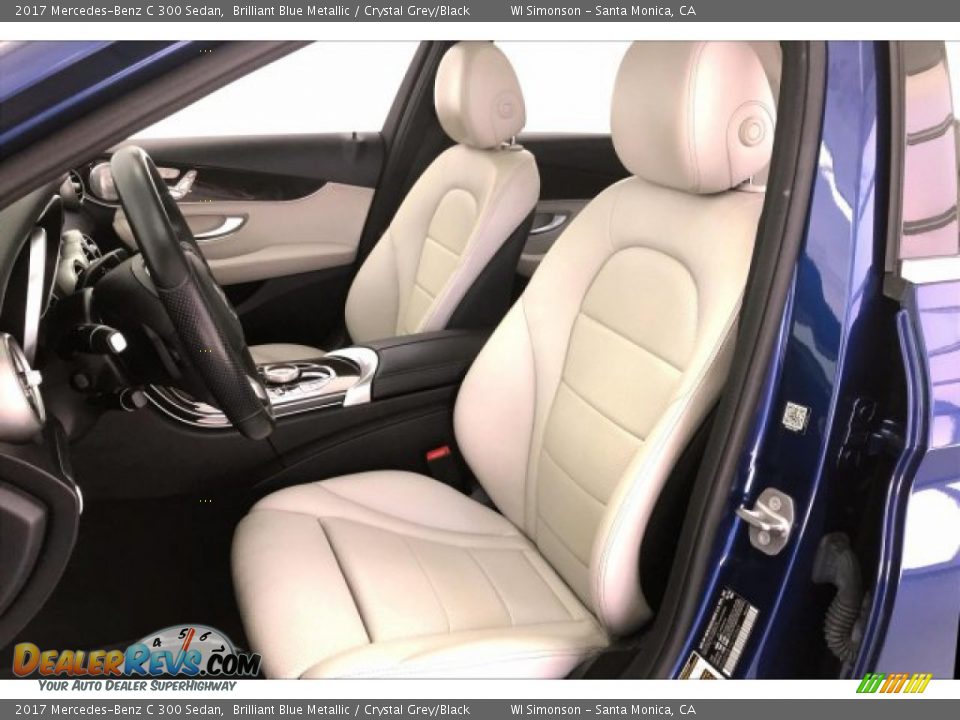 2017 Mercedes-Benz C 300 Sedan Brilliant Blue Metallic / Crystal Grey/Black Photo #14