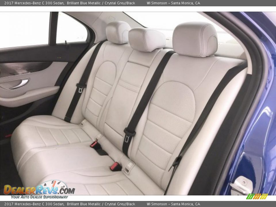 2017 Mercedes-Benz C 300 Sedan Brilliant Blue Metallic / Crystal Grey/Black Photo #15
