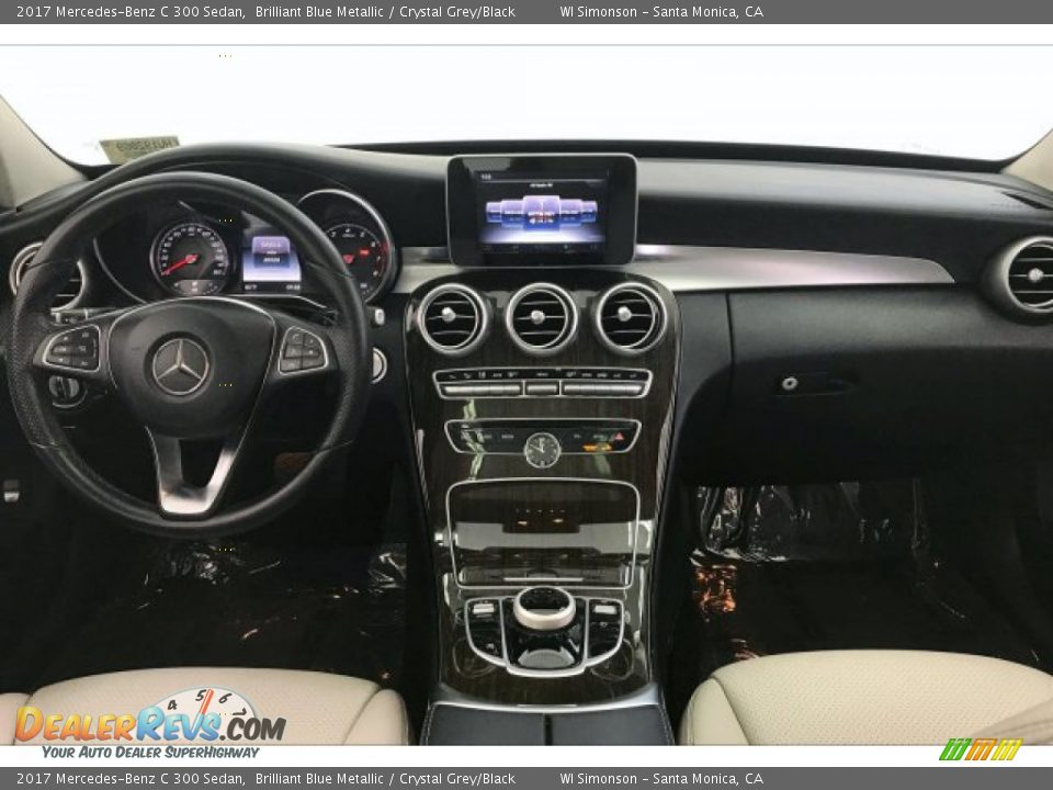 2017 Mercedes-Benz C 300 Sedan Brilliant Blue Metallic / Crystal Grey/Black Photo #17