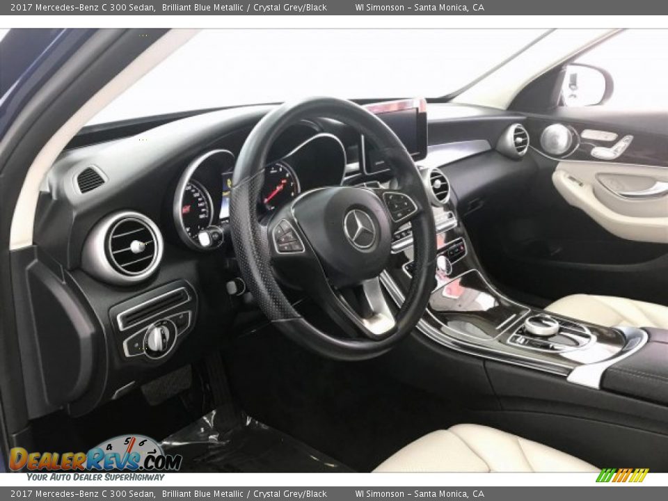 2017 Mercedes-Benz C 300 Sedan Brilliant Blue Metallic / Crystal Grey/Black Photo #22