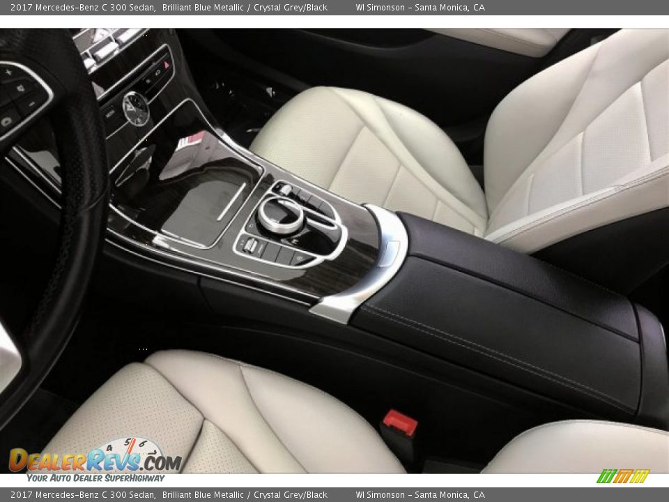 2017 Mercedes-Benz C 300 Sedan Brilliant Blue Metallic / Crystal Grey/Black Photo #23
