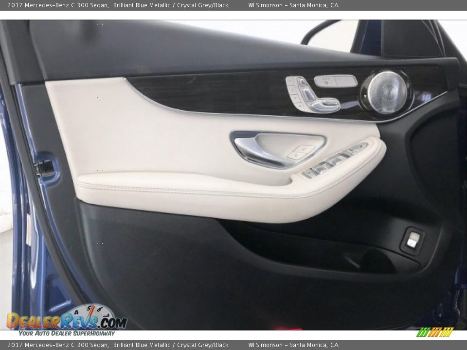 2017 Mercedes-Benz C 300 Sedan Brilliant Blue Metallic / Crystal Grey/Black Photo #25