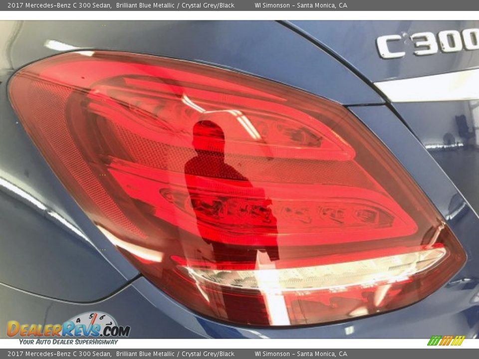 2017 Mercedes-Benz C 300 Sedan Brilliant Blue Metallic / Crystal Grey/Black Photo #26