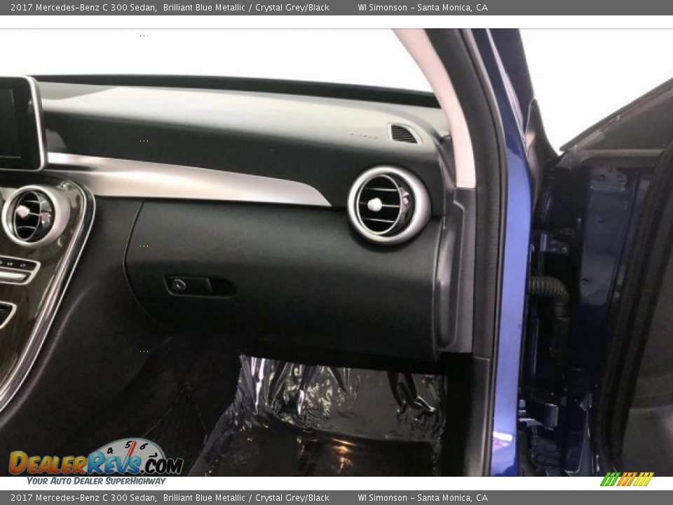 2017 Mercedes-Benz C 300 Sedan Brilliant Blue Metallic / Crystal Grey/Black Photo #28