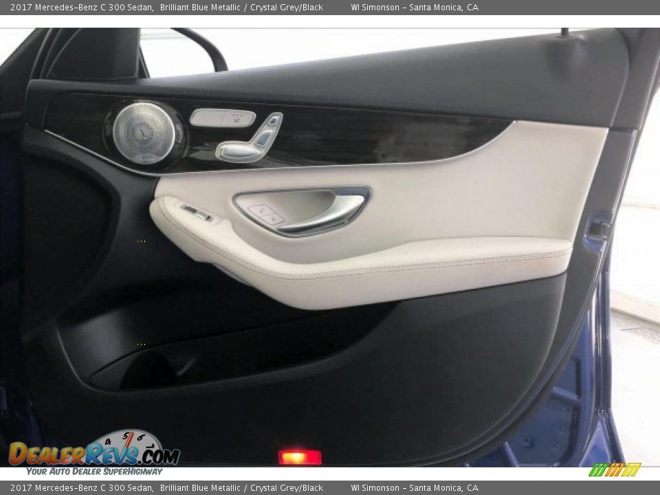 2017 Mercedes-Benz C 300 Sedan Brilliant Blue Metallic / Crystal Grey/Black Photo #30