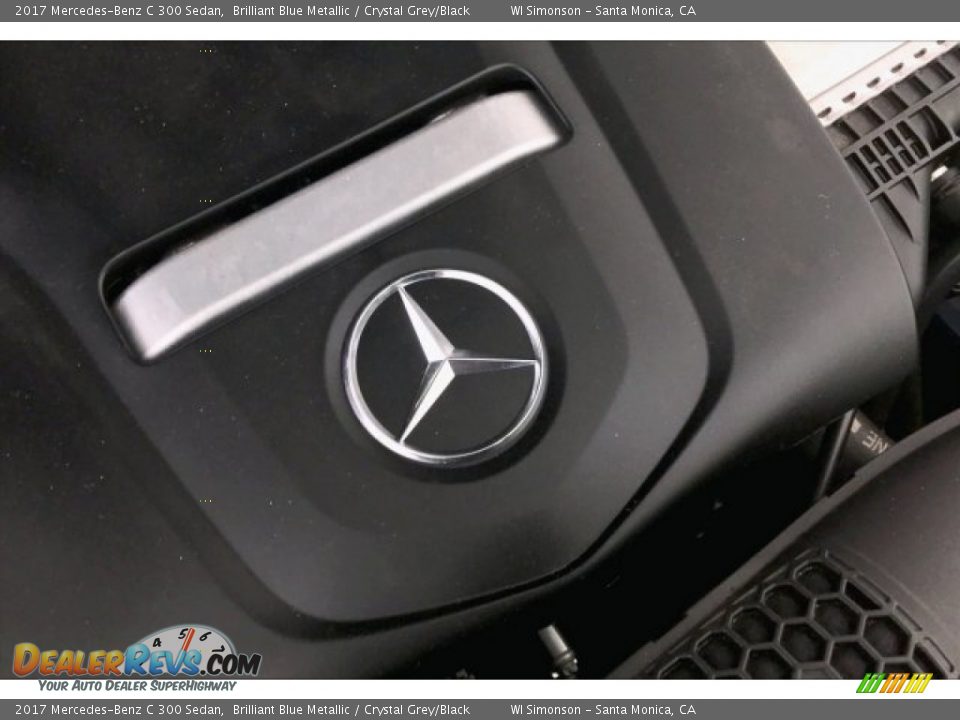 2017 Mercedes-Benz C 300 Sedan Brilliant Blue Metallic / Crystal Grey/Black Photo #31