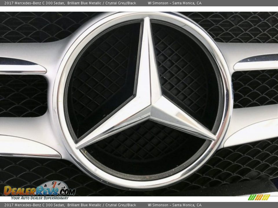 2017 Mercedes-Benz C 300 Sedan Brilliant Blue Metallic / Crystal Grey/Black Photo #33