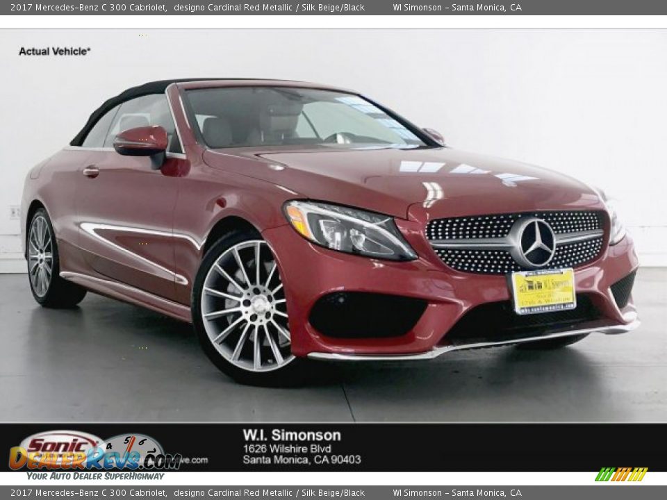 2017 Mercedes-Benz C 300 Cabriolet designo Cardinal Red Metallic / Silk Beige/Black Photo #1