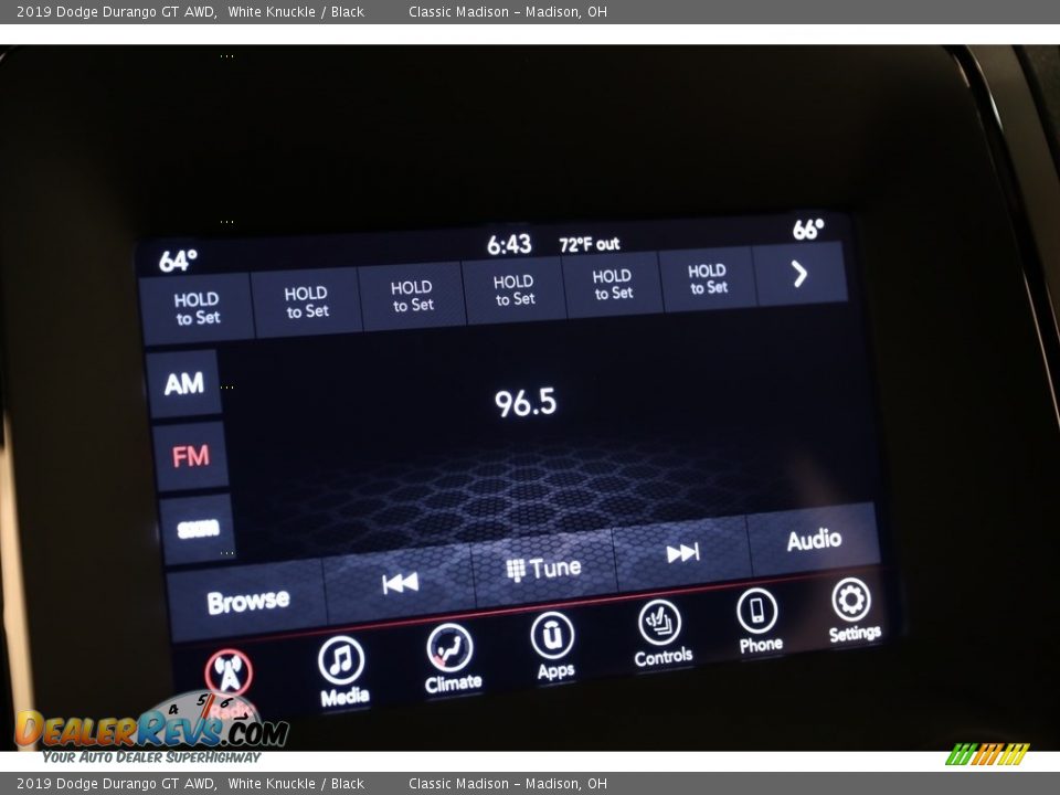 2019 Dodge Durango GT AWD White Knuckle / Black Photo #12