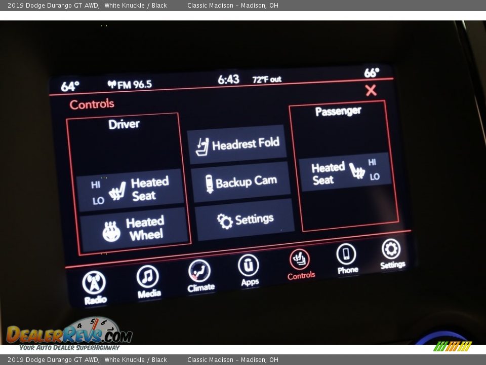 2019 Dodge Durango GT AWD White Knuckle / Black Photo #15