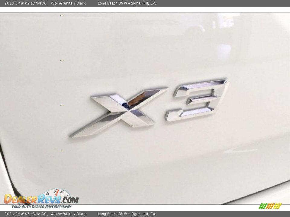 2019 BMW X3 sDrive30i Alpine White / Black Photo #7