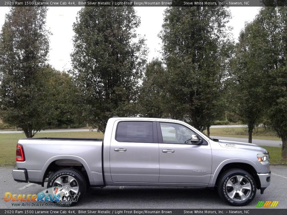 Billet Silver Metallic 2020 Ram 1500 Laramie Crew Cab 4x4 Photo #5