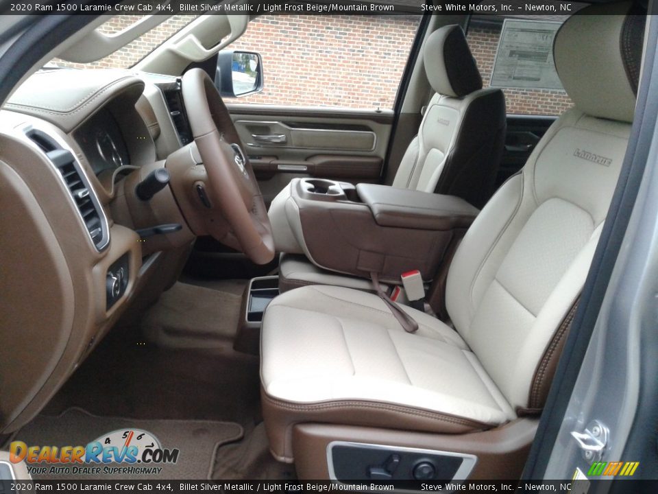 Light Frost Beige/Mountain Brown Interior - 2020 Ram 1500 Laramie Crew Cab 4x4 Photo #10