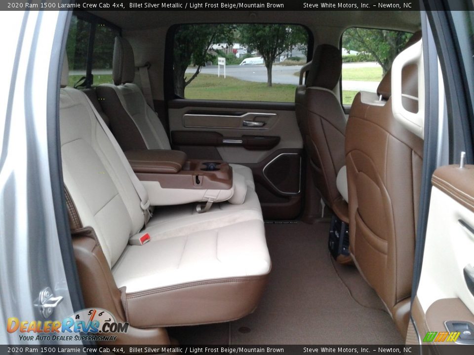 Rear Seat of 2020 Ram 1500 Laramie Crew Cab 4x4 Photo #14