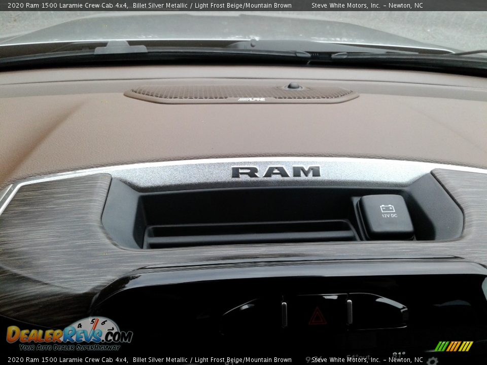 2020 Ram 1500 Laramie Crew Cab 4x4 Billet Silver Metallic / Light Frost Beige/Mountain Brown Photo #21
