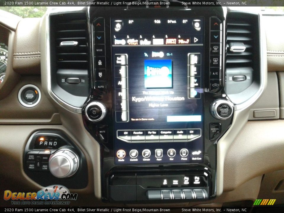 2020 Ram 1500 Laramie Crew Cab 4x4 Billet Silver Metallic / Light Frost Beige/Mountain Brown Photo #22