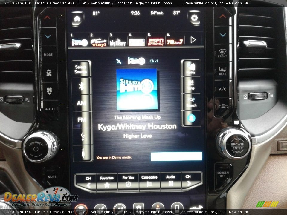 2020 Ram 1500 Laramie Crew Cab 4x4 Billet Silver Metallic / Light Frost Beige/Mountain Brown Photo #23