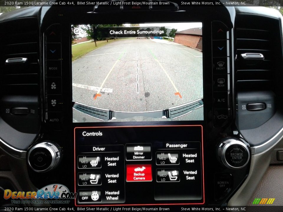 2020 Ram 1500 Laramie Crew Cab 4x4 Billet Silver Metallic / Light Frost Beige/Mountain Brown Photo #24