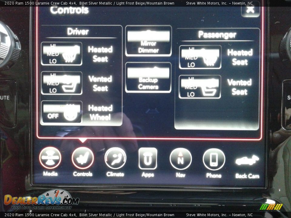 2020 Ram 1500 Laramie Crew Cab 4x4 Billet Silver Metallic / Light Frost Beige/Mountain Brown Photo #25