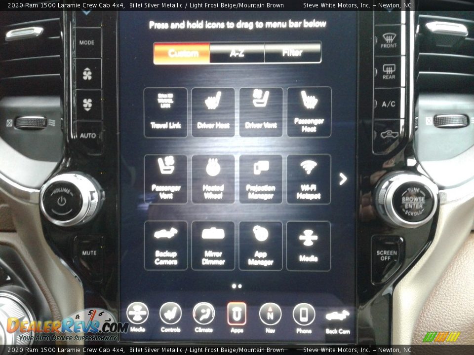 2020 Ram 1500 Laramie Crew Cab 4x4 Billet Silver Metallic / Light Frost Beige/Mountain Brown Photo #28