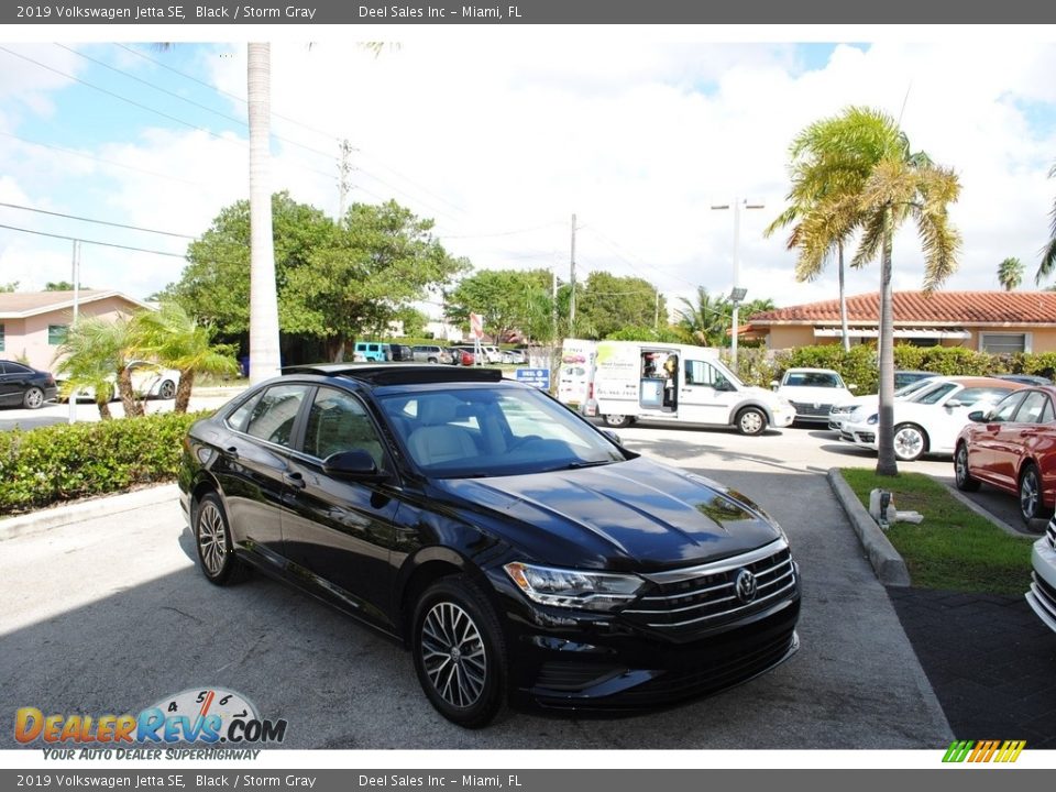 2019 Volkswagen Jetta SE Black / Storm Gray Photo #1