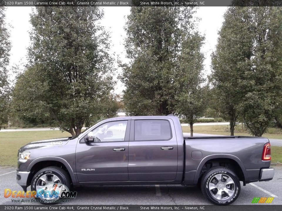 2020 Ram 1500 Laramie Crew Cab 4x4 Granite Crystal Metallic / Black Photo #1