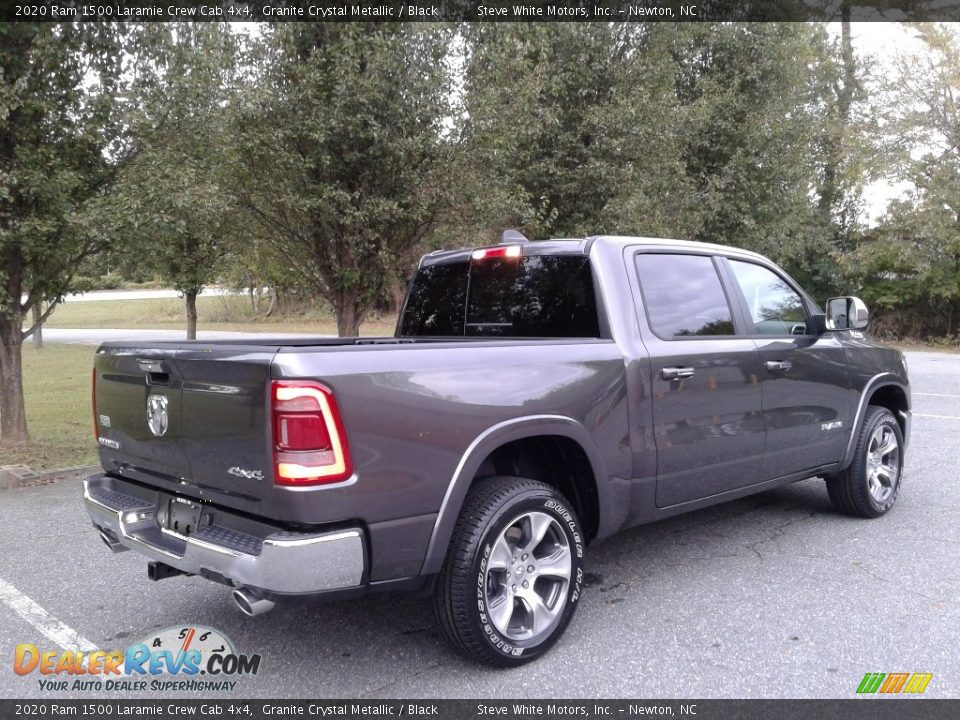 2020 Ram 1500 Laramie Crew Cab 4x4 Granite Crystal Metallic / Black Photo #6